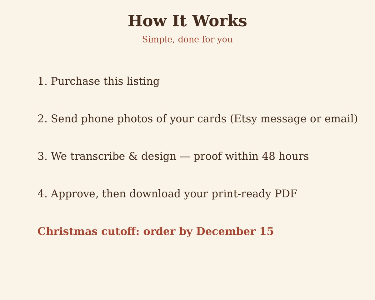 How it works